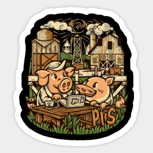 Farmyard Fun at Work Sticker